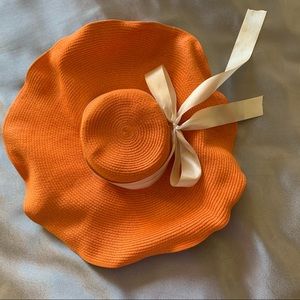 Ribbon Bow Wide Brim Oversized Sunhat Beach Hat